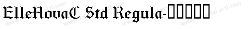ElleNovaC Std Regula字体转换